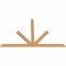 Ekena Millwork Saratoga Timber Gable Bracket, Western Red Cedar, 72"W x 45"H x 1 1/2"D x 3 1/2"F, 15/12 Pitch GBW072X45X0204SAR00SWR - alternate 3